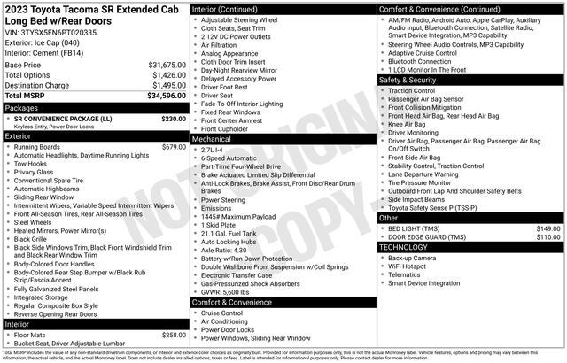 2023 Toyota Tacoma SR