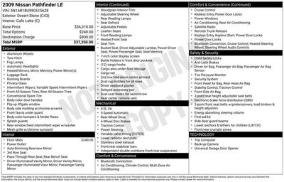 2009 Nissan Pathfinder LE