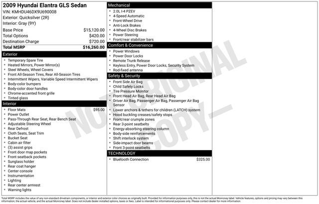 2009 Hyundai Elantra GLS