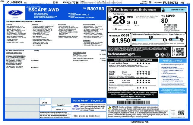 2024 Ford Escape ST-Line