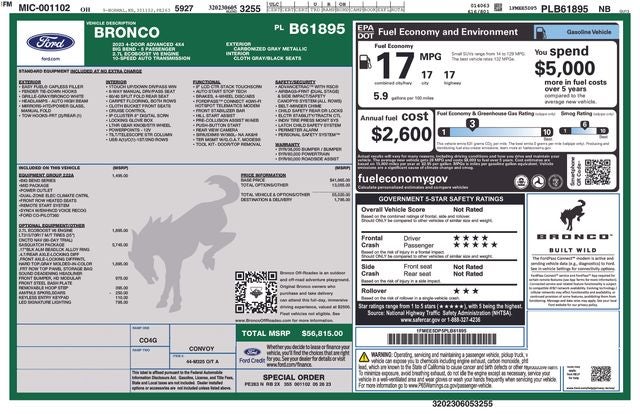 2023 Ford Bronco Base