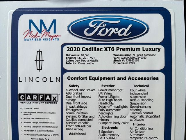 2020 Cadillac XT6 Premium Luxury