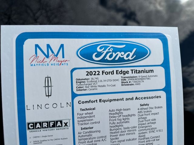 2022 Ford Edge Titanium