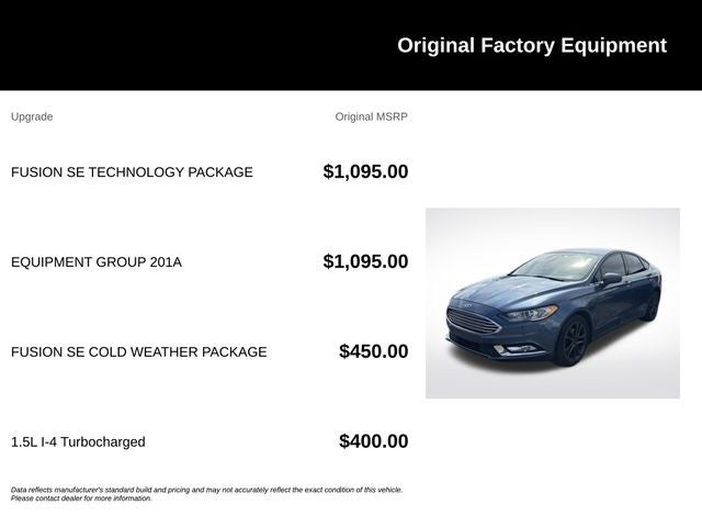 2018 Ford Fusion SE