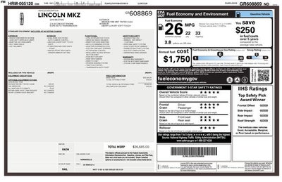 2016 Lincoln MKZ Base