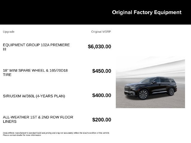 2027 Lincoln Aviator Premiere Premium