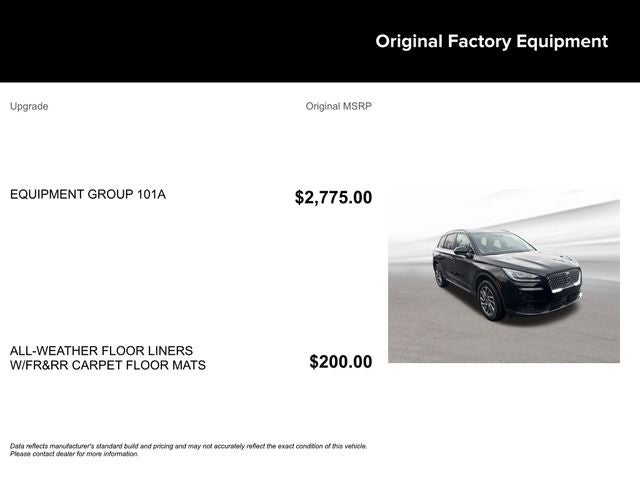 2022 Lincoln Corsair Standard