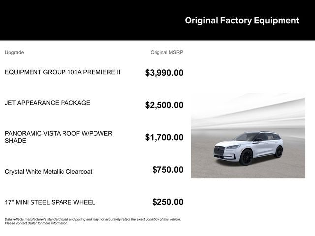 2026 Lincoln Corsair Premiere