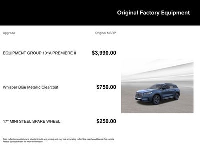 2026 Lincoln Corsair Premiere