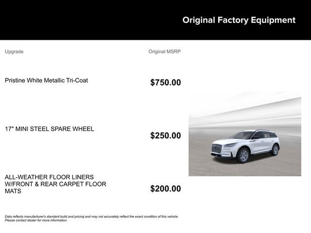 2026 Lincoln Corsair Premiere