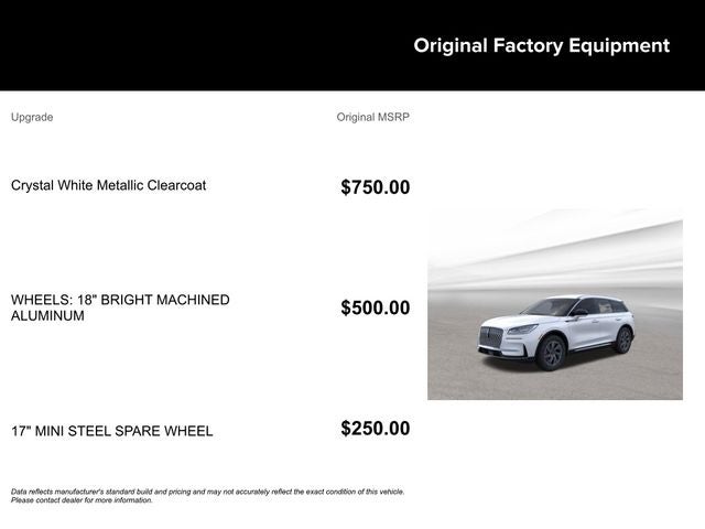 2025 Lincoln Corsair Premiere