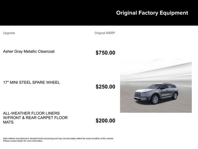 2026 Lincoln Corsair Premiere