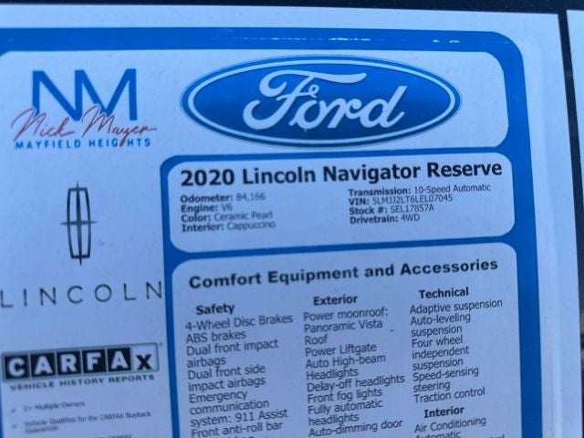 2020 Lincoln Navigator Reserve