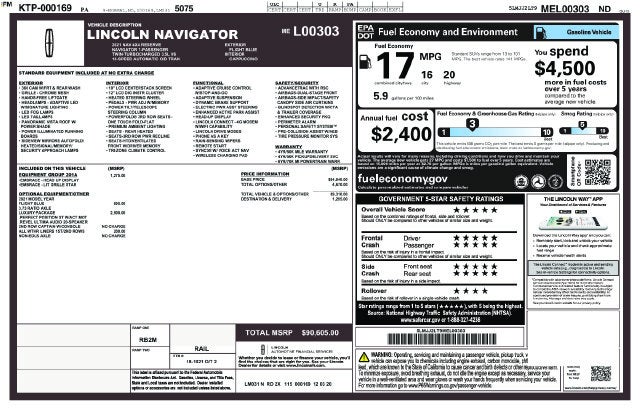 2021 Lincoln Navigator Reserve