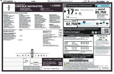 2027 Lincoln Navigator Black Label