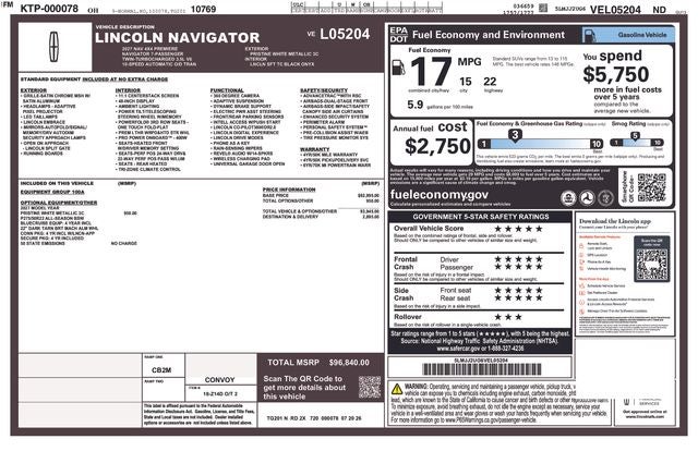 2027 Lincoln Navigator Premiere IN-TRANSIT