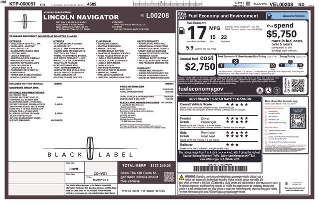 2027 Lincoln Navigator L Black Label IN-TRANSIT