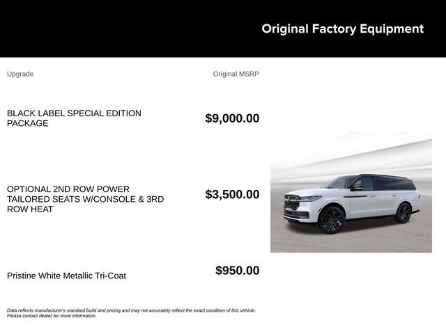 2027 Lincoln Navigator L Black Label IN-TRANSIT