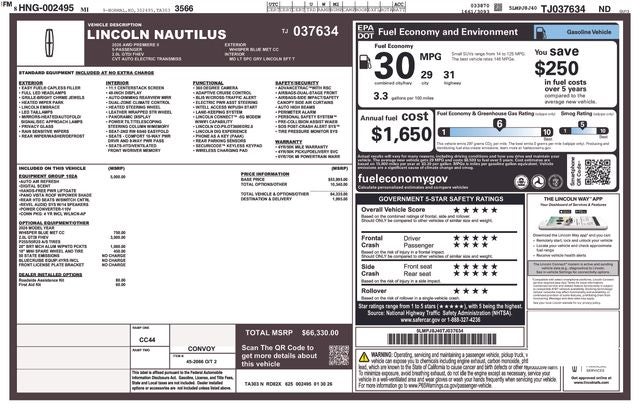 2026 Lincoln Nautilus Premiere