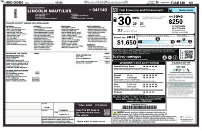 2026 Lincoln Nautilus Reserve