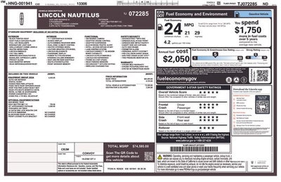 2026 Lincoln Nautilus Reserve IN-TRANSIT