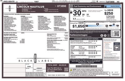 2026 Lincoln Nautilus Black Label IN-TRANSIT