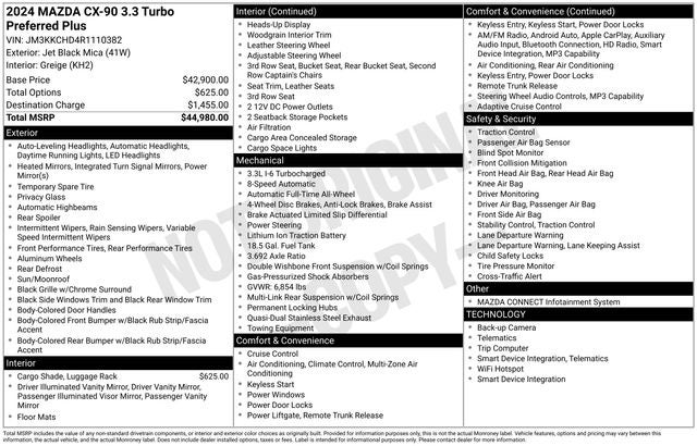 2024 Mazda Mazda CX-90 3.3 Turbo Preferred Plus