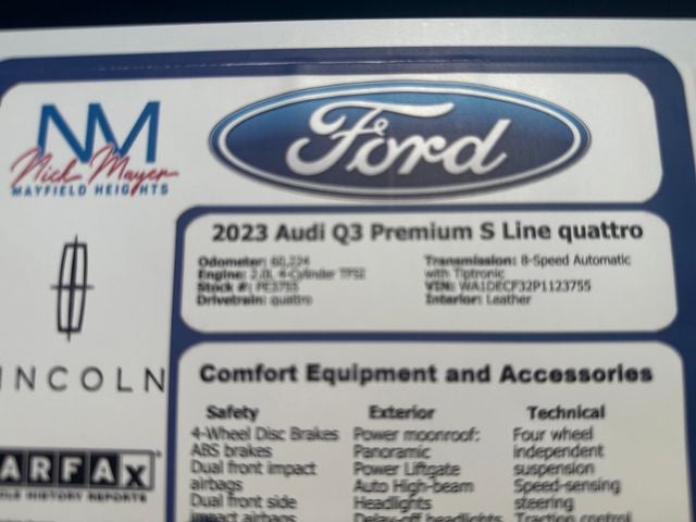 2023 Audi Q3 Premium S Line quattro