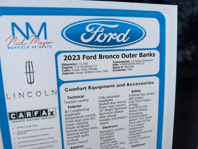 2023 Ford Bronco Outer Banks