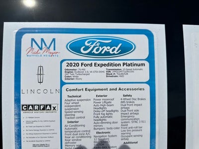 2020 Ford Expedition Platinum