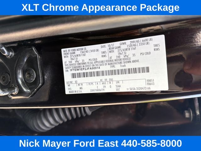2018 Ford F-150 XLT