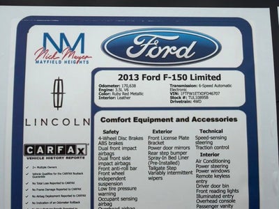 2013 Ford F-150 Limited