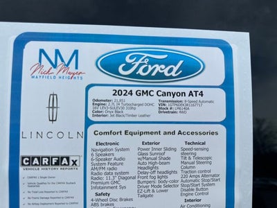 2024 GMC Canyon AT4