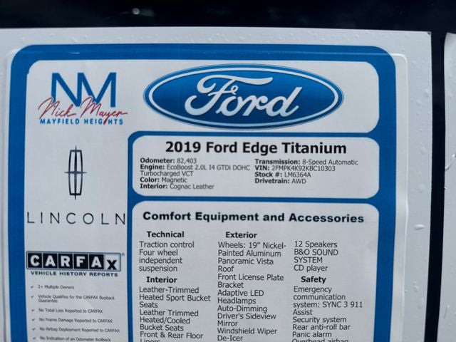 2019 Ford Edge Titanium