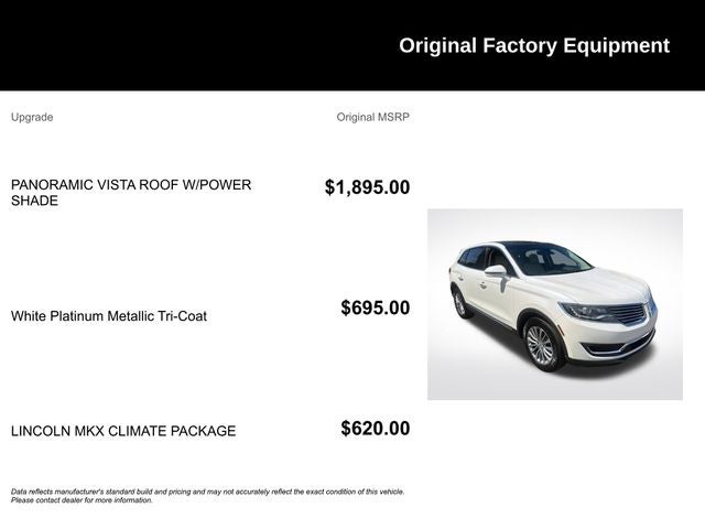 2017 Lincoln MKX Select