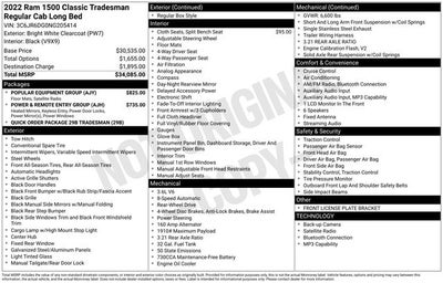 2022 RAM 1500 Classic Tradesman