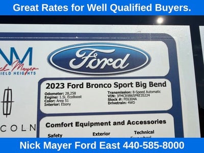 2023 Ford Bronco Sport Big Bend