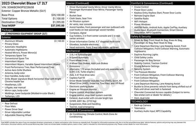 2023 Chevrolet Blazer LT