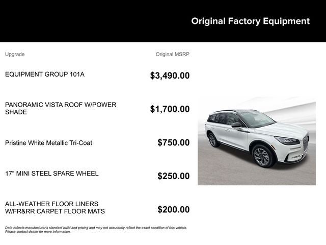 2025 Lincoln Corsair Premiere