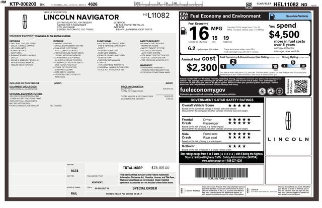 2017 Lincoln Navigator L Reserve