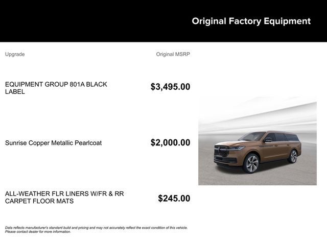 2025 Lincoln Navigator L Black Label