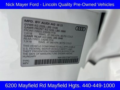 2023 Audi Q3 Premium S Line quattro