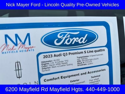 2023 Audi Q3 Premium S Line quattro