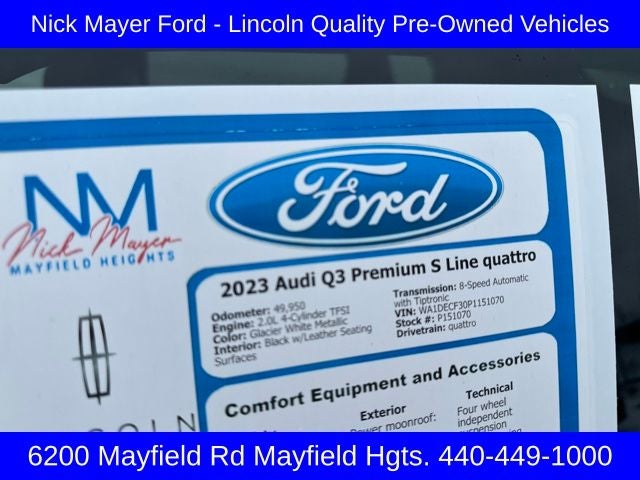 2023 Audi Q3 Premium S Line quattro