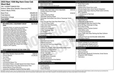 2022 RAM 1500 Big Horn/Lone Star