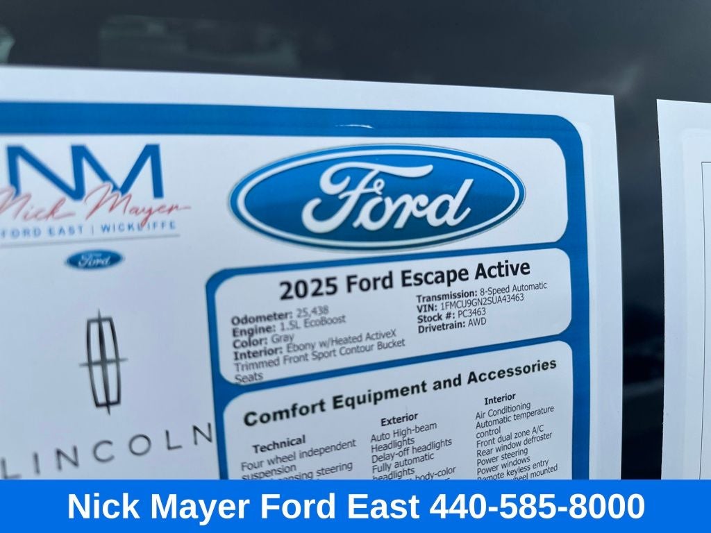 2025 Ford Escape Active