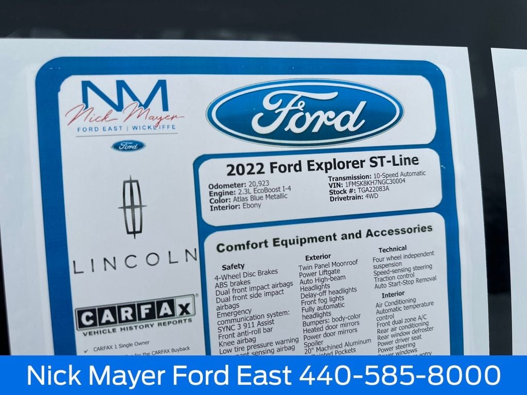 2022 Ford Explorer ST-Line