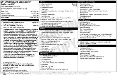 2016 Cadillac ATS 2.0L Turbo Luxury