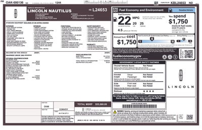 2019 Lincoln Nautilus Reserve