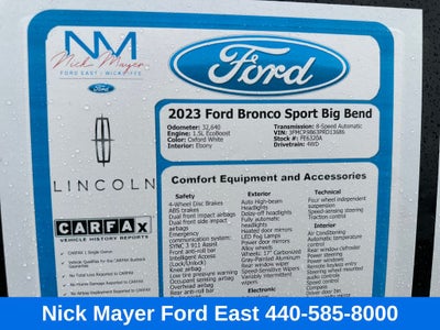 2023 Ford Bronco Sport Big Bend